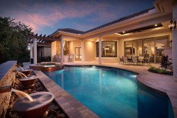 Gunite Pool With Outdoor Living Area